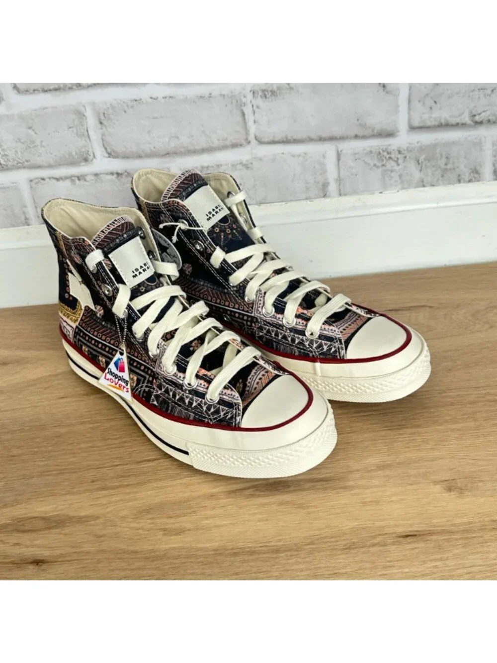 ⭐Converse x Isabel Marant Chuck 70 Hi Sz 8.5 Men Shoes Black Vanilla Ice A14800C - Picture 11 of 14